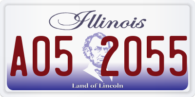 IL license plate A052055