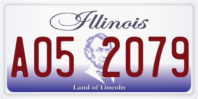 IL license plate A052079