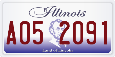 IL license plate A052091
