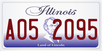 IL license plate A052095