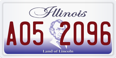 IL license plate A052096