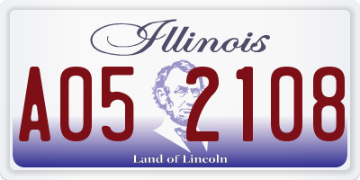 IL license plate A052108