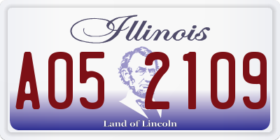 IL license plate A052109