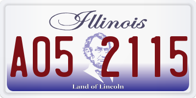 IL license plate A052115