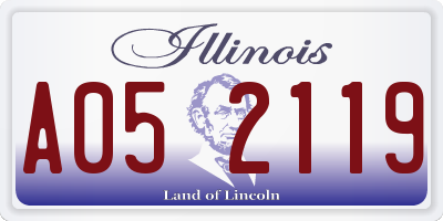 IL license plate A052119