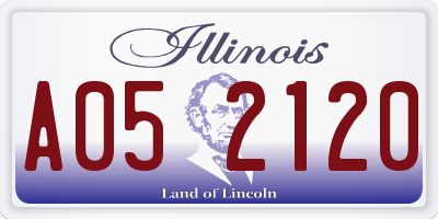 IL license plate A052120