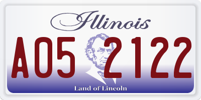 IL license plate A052122