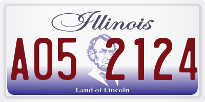 IL license plate A052124