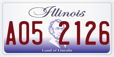 IL license plate A052126
