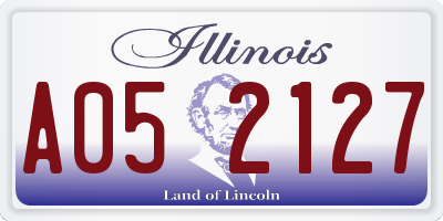 IL license plate A052127