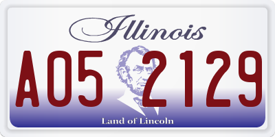 IL license plate A052129
