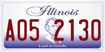IL license plate A052130