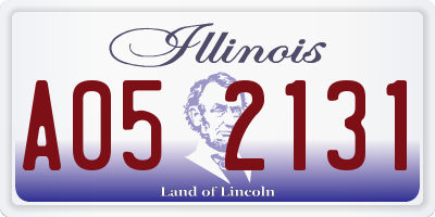 IL license plate A052131