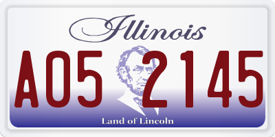 IL license plate A052145