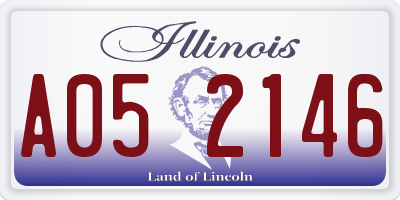 IL license plate A052146