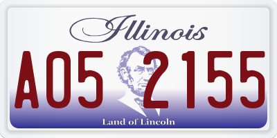 IL license plate A052155