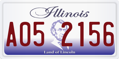 IL license plate A052156