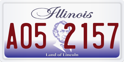 IL license plate A052157