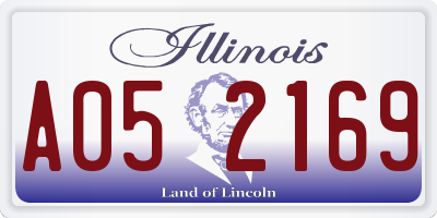 IL license plate A052169
