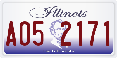 IL license plate A052171