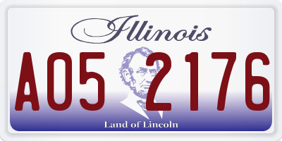 IL license plate A052176