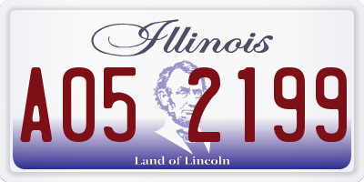 IL license plate A052199