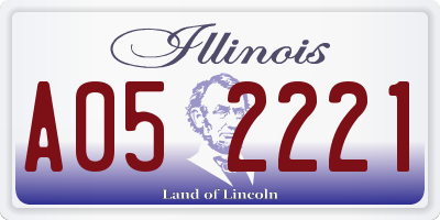 IL license plate A052221