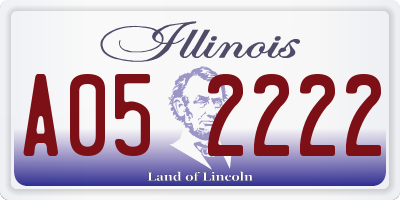 IL license plate A052222