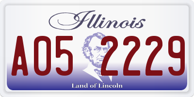 IL license plate A052229