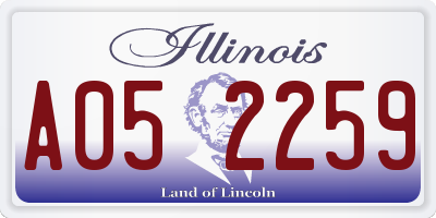 IL license plate A052259