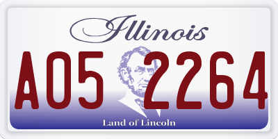 IL license plate A052264