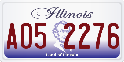IL license plate A052276