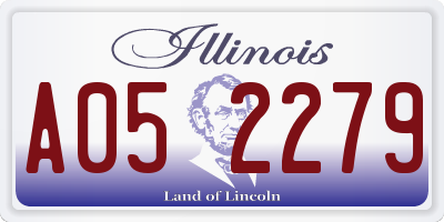 IL license plate A052279