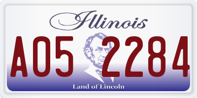 IL license plate A052284