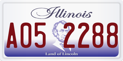 IL license plate A052288
