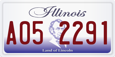 IL license plate A052291