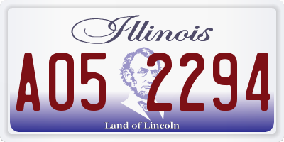 IL license plate A052294