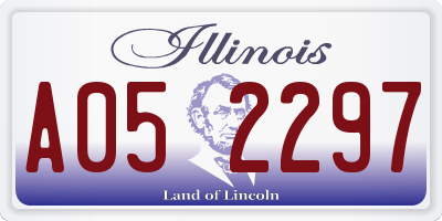 IL license plate A052297
