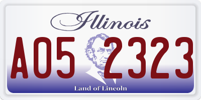 IL license plate A052323