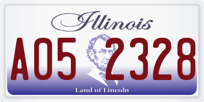 IL license plate A052328