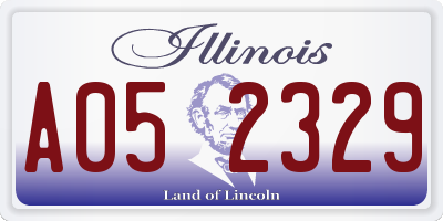 IL license plate A052329