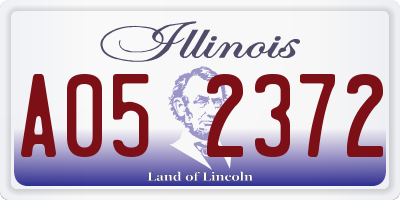 IL license plate A052372
