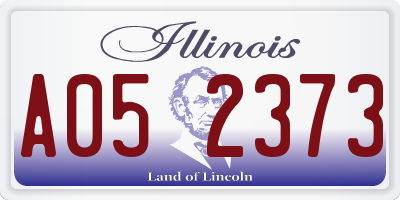 IL license plate A052373