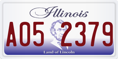 IL license plate A052379