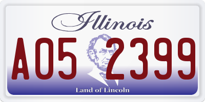IL license plate A052399