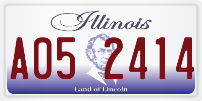IL license plate A052414