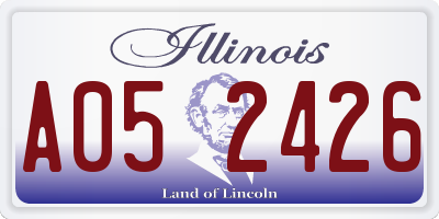 IL license plate A052426