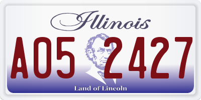 IL license plate A052427