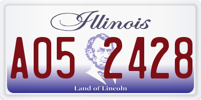 IL license plate A052428
