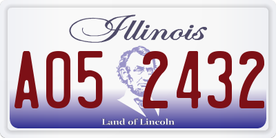 IL license plate A052432